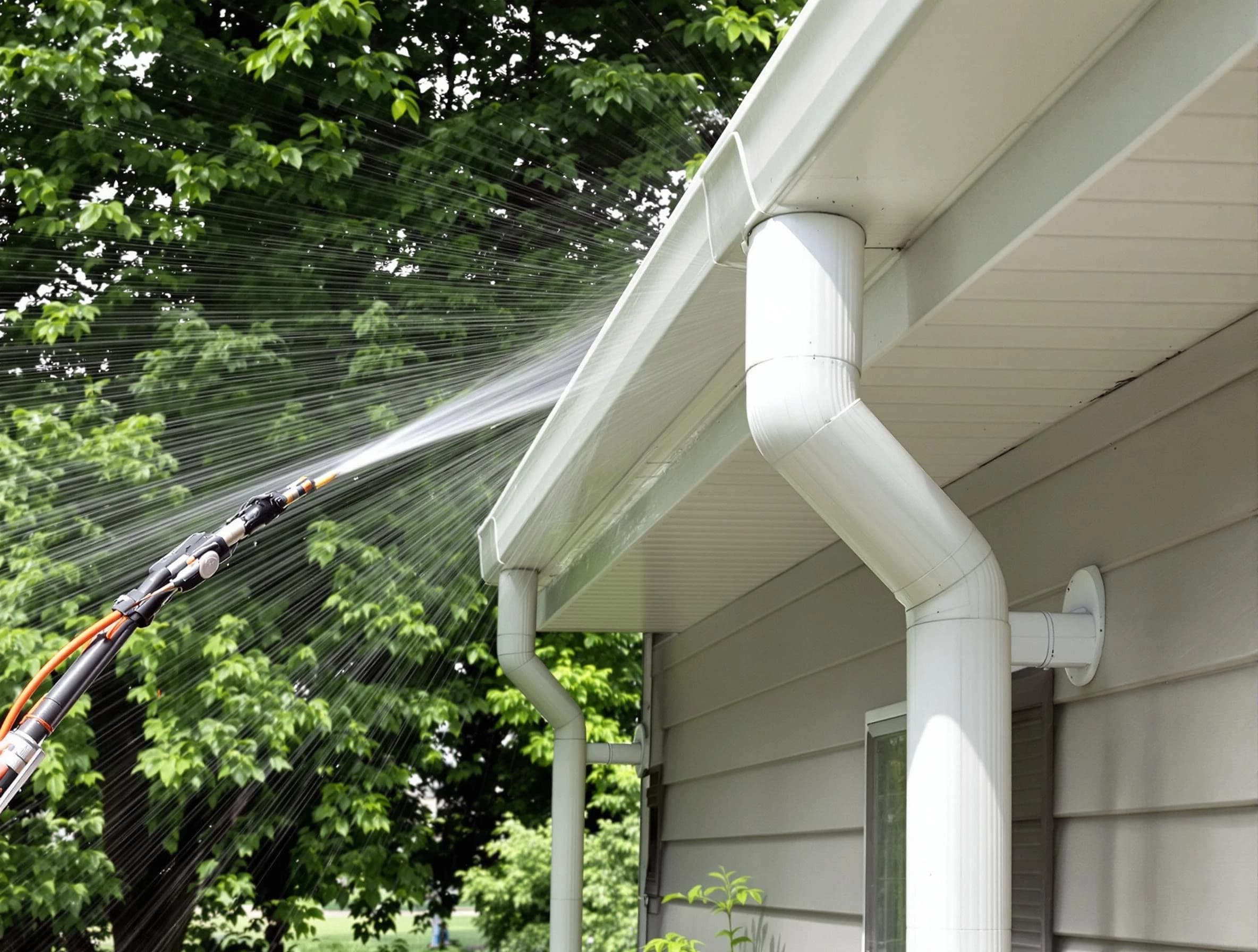 Cleared gutters by Beachwood Roofing Company for a clean drainage system in Beachwood, OH