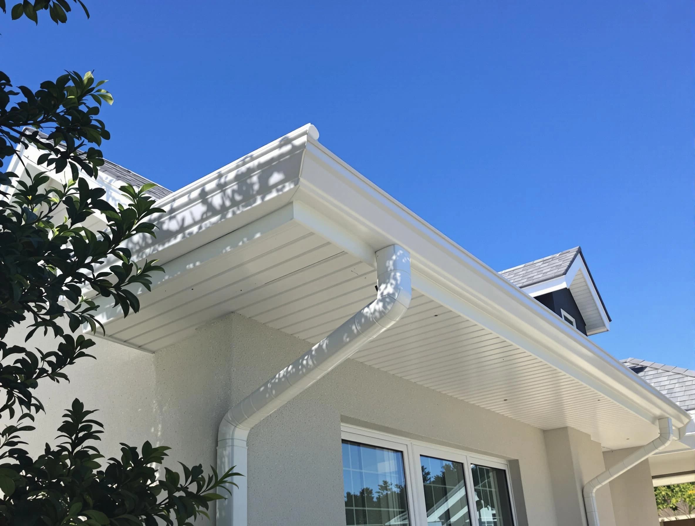 Custom-fit rain gutter system by Beachwood Roofing Company in Beachwood, OH