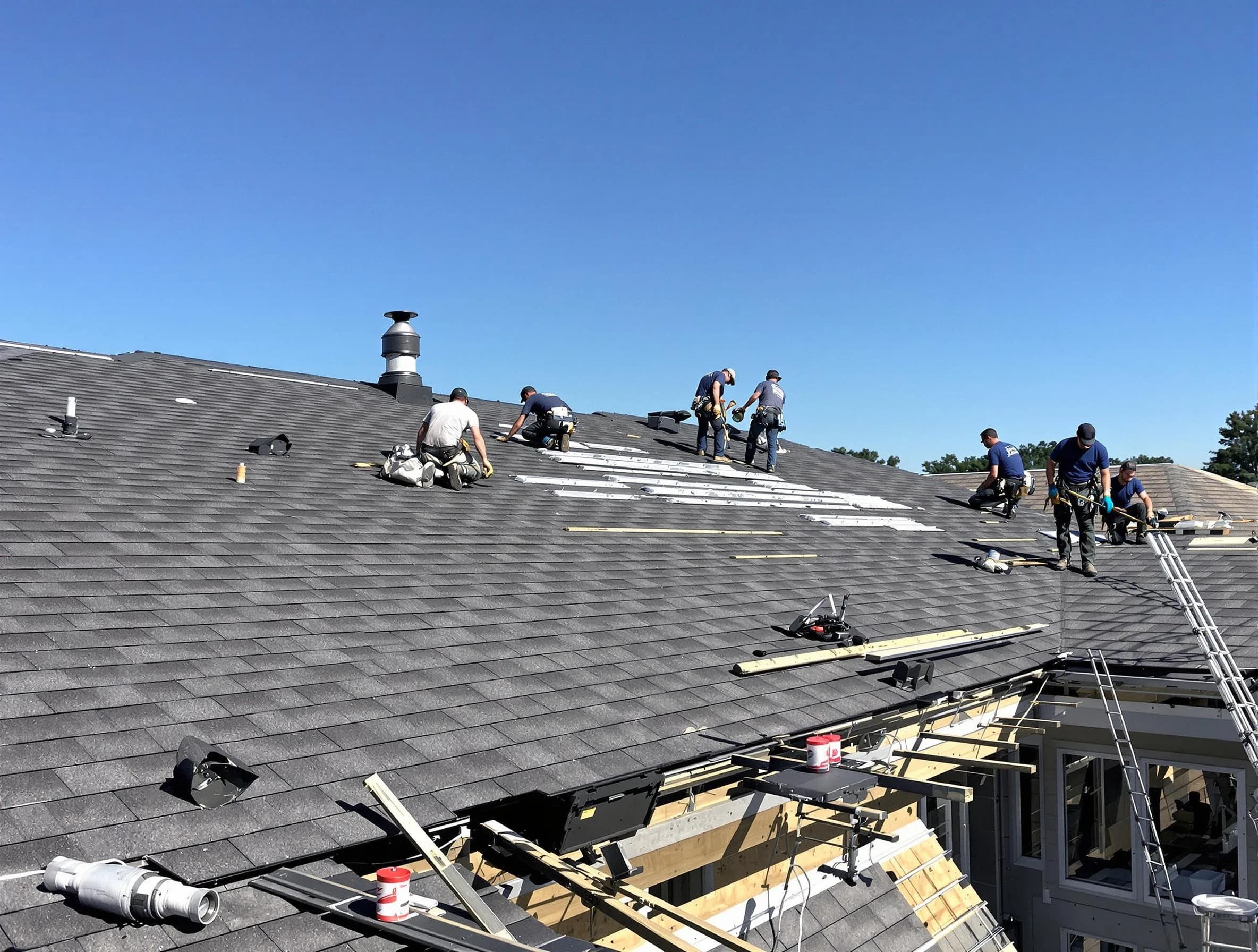 Beachwood Roofing Company experts performing roof installation in Beachwood, OH