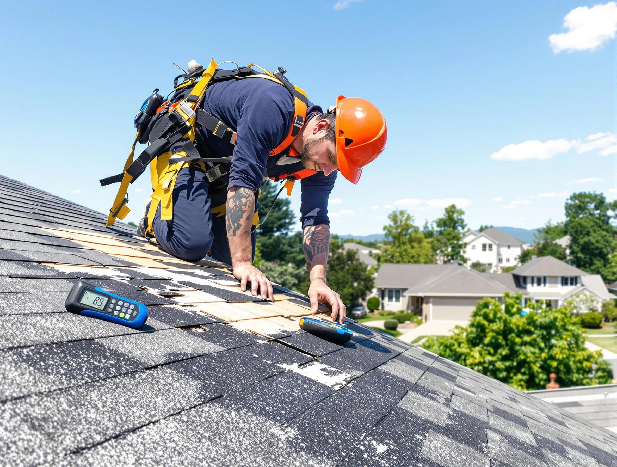 Beachwood Roofing Company professional performing roof repairs in Beachwood, OH